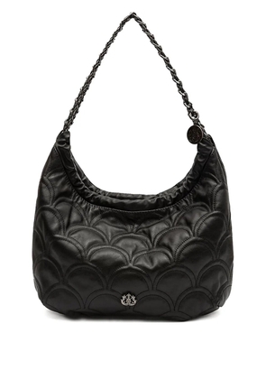 Isla Sirena Cocoon Hobo quilted chain shoulder bag - Black