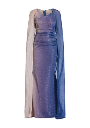 Talbot Runhof voile gown dress - Blue