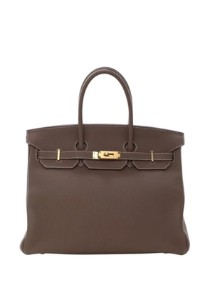 Hermès Pre-Owned 2017 Togo Birkin Retourne 35 handbag - Brown