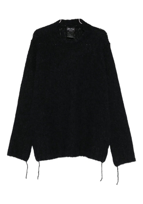 Andrea Ya'aqov knitted crewneck sweater - Black