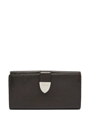 Gucci Pre-Owned Signoria leather flap wallet - Brown
