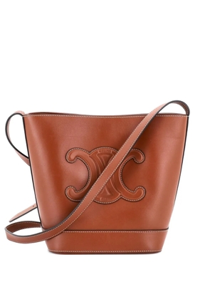 Celine Pre-Owned Cuir Triomphe Leather Small bucket bag - Brown