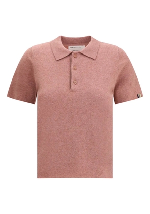 extreme cashmere N°198 Salamander button polo shirt - Pink