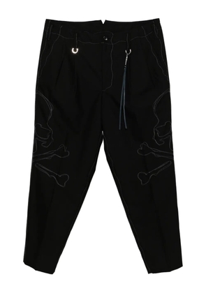 Mastermind Japan logo-embroidered trousers - Black