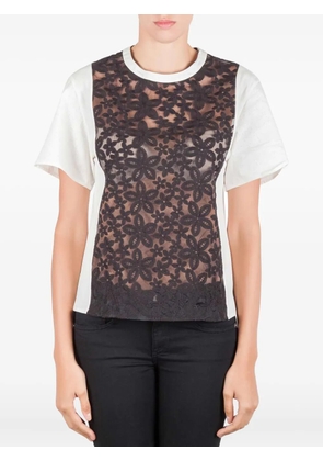 JOSEPH floral lace T-shirt - Black