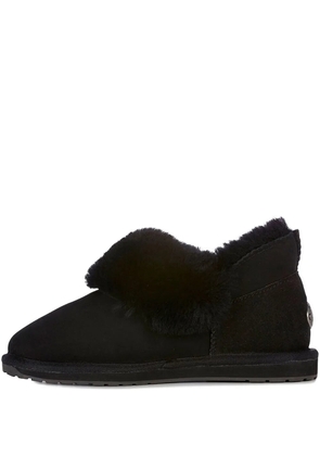 EMU AUSTRALIA sheepskin fur-trimmed slippers - Black