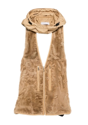 Prada Pre-Owned 1990s hooded vest - Brown