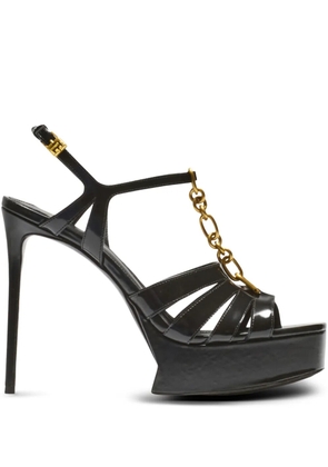 Balmain Sync platform sandals - Black