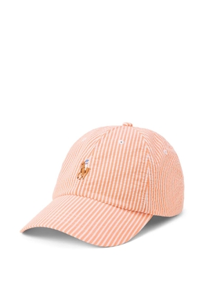 Polo Ralph Lauren Seersucker striped ball cap - Orange