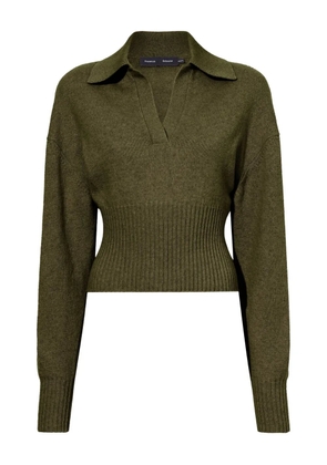 Proenza Schouler polo-neck ribbed sweater - Green