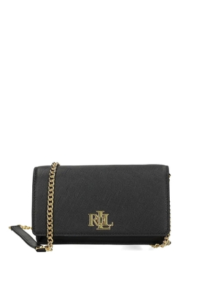 Lauren Ralph Lauren chain-strap leather cross body bag - Black