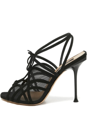 Sergio Rossi Vintage Pre-owned mesh-lace sandals - Black