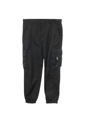 Prada Pre-Owned 2000s logo-plaque cargo trousers - Black