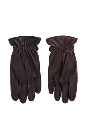 Polo Ralph Lauren corduroy leather gloves - Brown