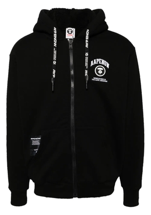 AAPE BY *A BATHING APE® logo-patch hooded jacket - Black
