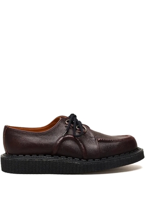 George Cox leather boat shoes - Brown