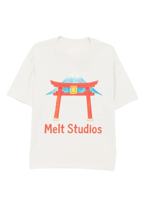 Melt graphic-print T-shirt - Black