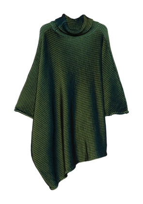 Issey Miyake Pre-Owned roll neck 2000S poncho - Green
