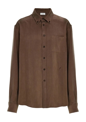 Ferragamo long-sleeved shirt - Brown