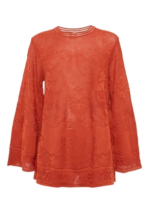 Missoni Pre-Owned floral-jacquard top - Orange
