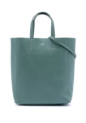Celine Pre-Owned 2019 Small Grained Calfskin Vertical Cabas Tote satchel - Green