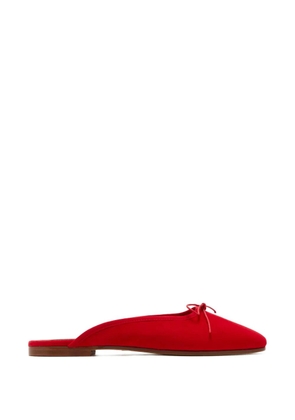 SOPHIQUE Poesia bow-detail mules - Red
