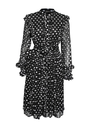 Dodo Bar Or pre-owned polka-dot chiffon dress - Blue