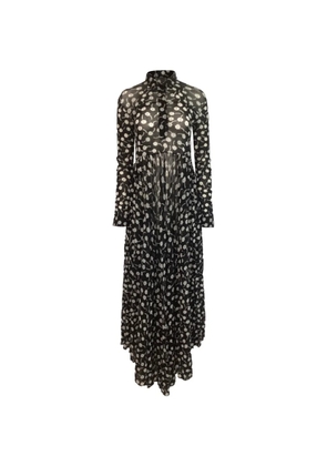 Jil Sander Pre-Owned floral-print shirt dress - Black