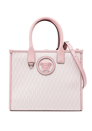 Versace small V Allover La Medusa tote bag - Pink