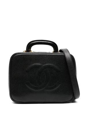 CHANEL Pre-Owned 1990s leather makeup bag - Black