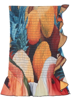 Donde Esteban Salpicon mini skirt - Orange