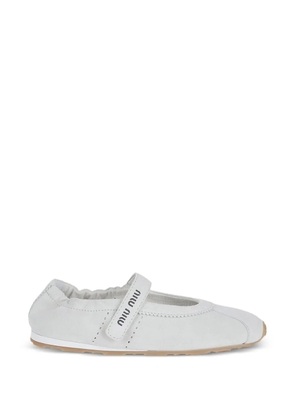 Miu Miu strap ballet flats - Neutrals