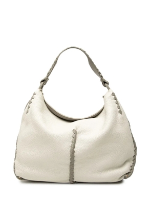 Bottega Veneta Pre-Owned 2012-2025 Large Washed Cervo Deerskin hobo bag - White