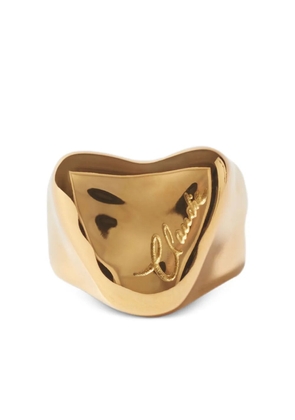 Claudie Pierlot engraved-logo ring - Gold