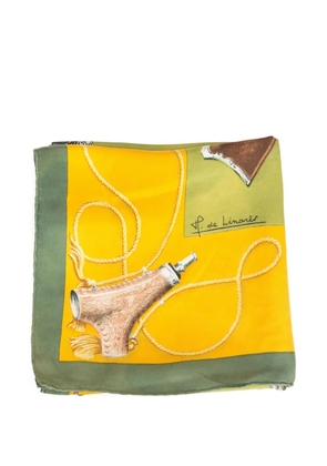 Hermès Pre-Owned x H. de Linarès 1961 Les Fusils scarf - Green