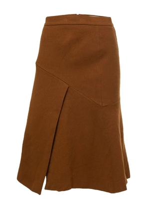 Sportmax Vintage panelled A-line skirt - Brown