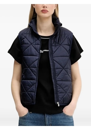 HUGO quilted diamond-pattern vest - Blue
