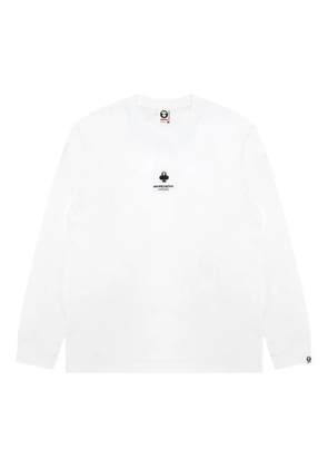 AAPE BY *A BATHING APE® Aape-head club long-sleeved T-shirt - White