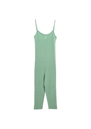 CHANEL Pre-Owned 1994 ribbed jumpsuit - Green