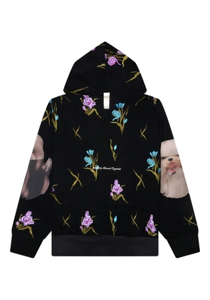 Advisory Board Crystals floral-print hoodie - Black