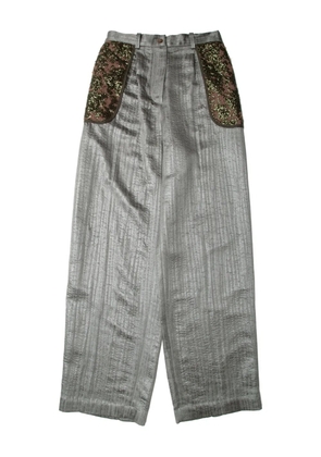 Muller Of Yoshiokubo Radiant sequin-embellished trousers - Green