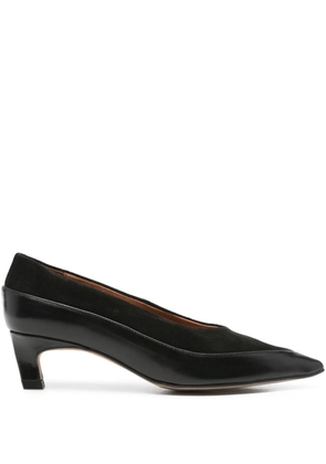 ANGEL ALARCON 40mm suede-leather pointed-toe pumps - Black