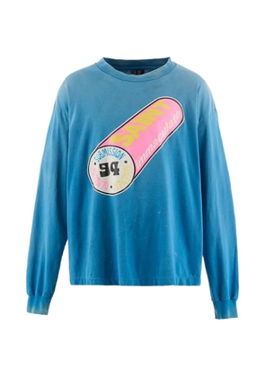 SAINT MXXXXXX long-sleeve printED T-shirt - Blue