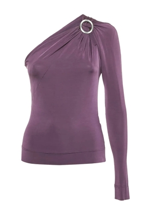 Just Cavalli asymmetric neckline blouse - Purple