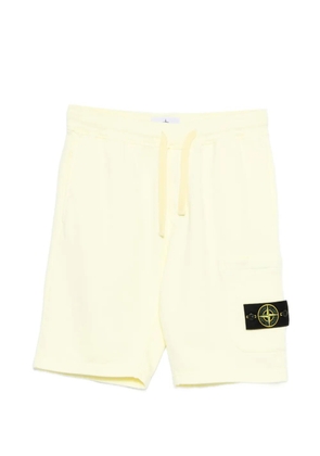 Stone Island drawstring logo patch shorts - Yellow