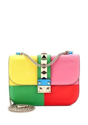 Valentino Garavani Pre-Owned 1973 Glam Lock Shoulder Bag Striped Leather Mini crossbody bag - Multicolour