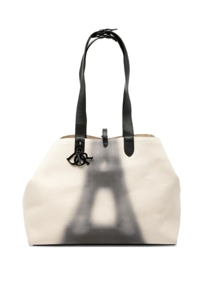 Christian Dior Pre-Owned 2024 Large Canvas Eiffel Tower Toujours tote bag - White
