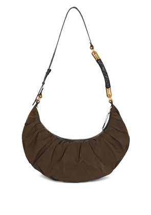 Balmain Eben ruched shoulder bag - Brown
