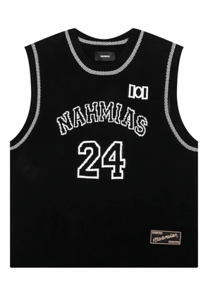 Nahmias knitted number vest - Black