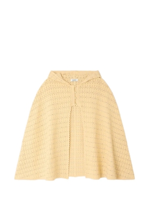 SANDRO rhinestone hooded cape - Neutrals